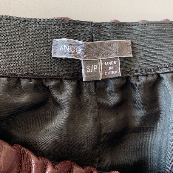 Vince two tone leather skirt - Picture 6 of 7